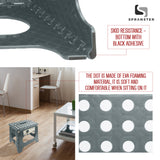 Awesome Folding Step Stool - 11" - Super Strong Sturdy Enough to Hold 300 Lb - Lightweight Foldable Step Stool for Adults and Kids - Opens with one Flip - Great for Kitchen, Bathroom and Bedroom | Dark Grey