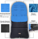 CrocnFrog Baby Stroller Bunting Blanket | Toddler Universal Footmuff Sleeping Bag with Adjustable Side Zips | Dark Blue