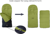 CrocnFrog Baby Stroller Bunting Blanket | Toddler Universal Footmuff Sleeping Bag with Adjustable Side Zips | Green
