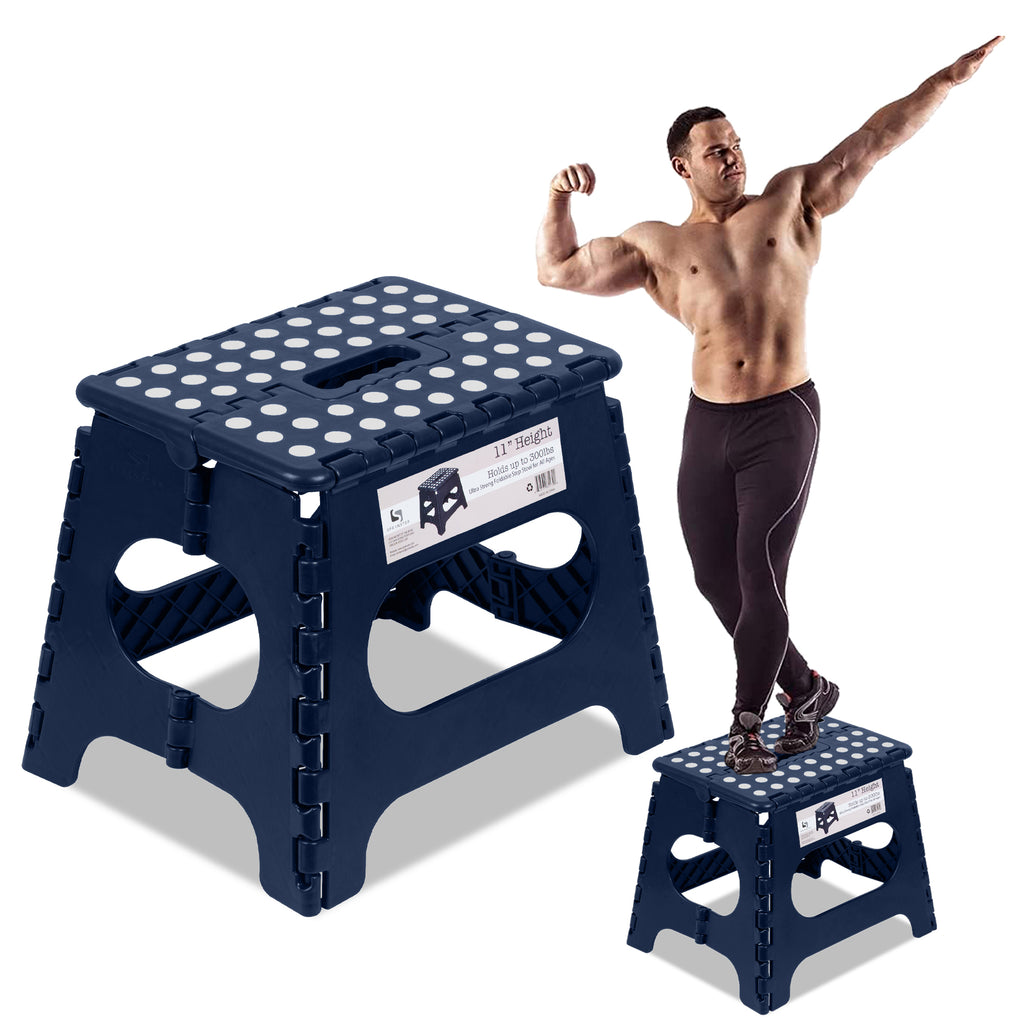 Awesome Folding Step Stool 11 Super Strong Sturdy Enough to Hold 300 Lb Spranster