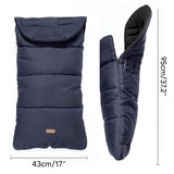 CrocnFrog Baby Stroller Bunting Blanket | Toddler Universal Footmuff Sleeping Bag with Adjustable Side Zips | Black