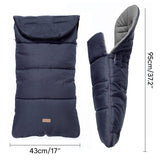 CrocnFrog Baby Stroller Bunting Blanket | Toddler Universal Footmuff Sleeping Bag with Adjustable Side Zips | Dark Grey