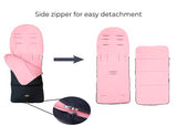 CrocnFrog Baby Stroller Bunting Blanket | Toddler Universal Footmuff Sleeping Bag with Adjustable Side Zips | Pink