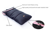 CrocnFrog Baby Stroller Bunting Blanket | Toddler Universal Footmuff Sleeping Bag with Adjustable Side Zips | Pink