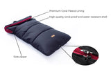 CrocnFrog Baby Stroller Bunting Blanket | Toddler Universal Footmuff Sleeping Bag with Adjustable Side Zips | Red