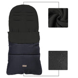 CrocnFrog Baby Stroller Bunting Blanket | Toddler Universal Footmuff Sleeping Bag with Adjustable Side Zips | Black