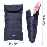 CrocnFrog Baby Stroller Bunting Blanket | Toddler Universal Footmuff Sleeping Bag with Adjustable Side Zips | Pink
