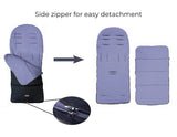 CrocnFrog Baby Stroller Bunting Blanket | Toddler Universal Footmuff Sleeping Bag with Adjustable Side Zips | Purple