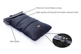 CrocnFrog Baby Stroller Bunting Blanket | Toddler Universal Footmuff Sleeping Bag with Adjustable Side Zips | Dark Grey